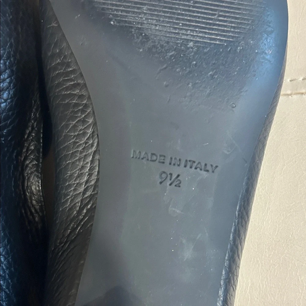 Everlane The Boss Flat Black Italian Leather 9.5